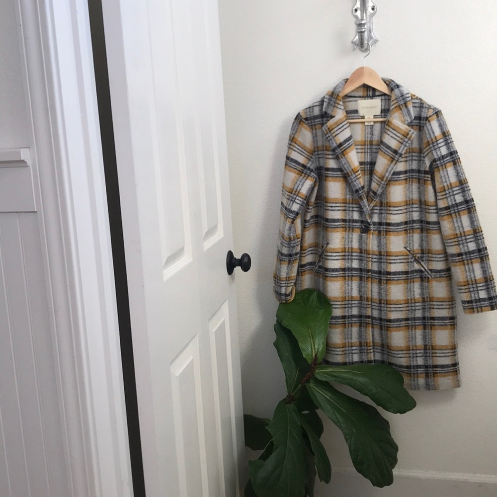 Cynthia Rowley Plaid Coat, S
